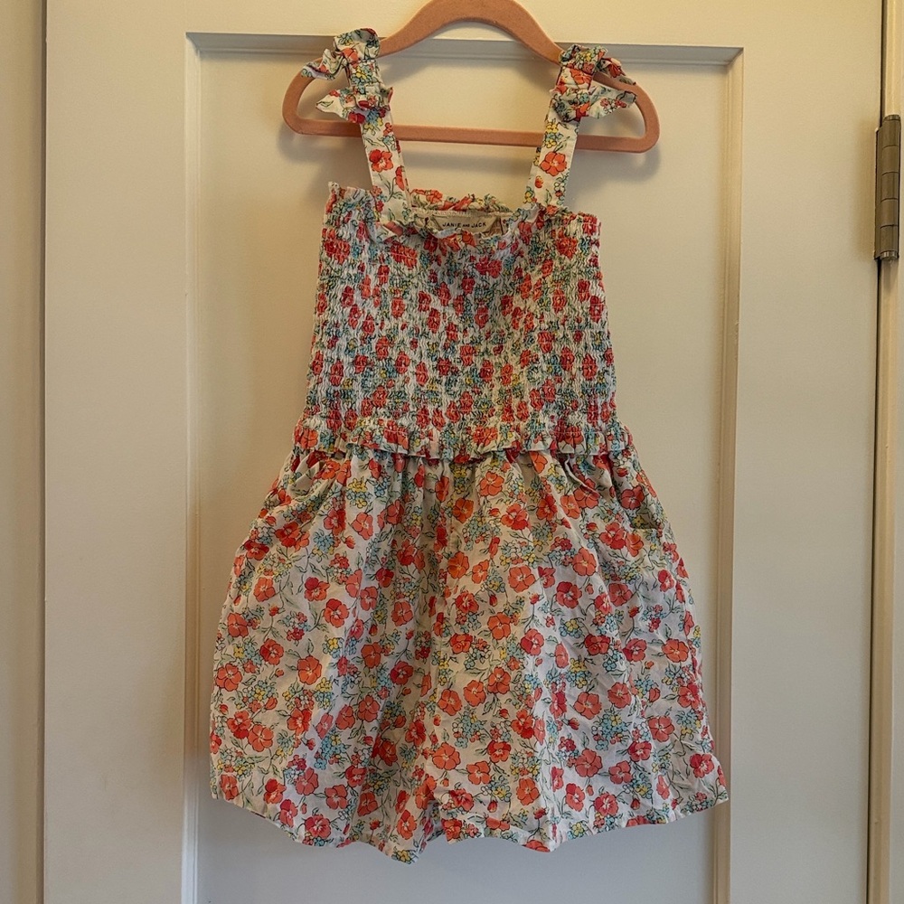 Janie and Jack Floral Smocked Romper